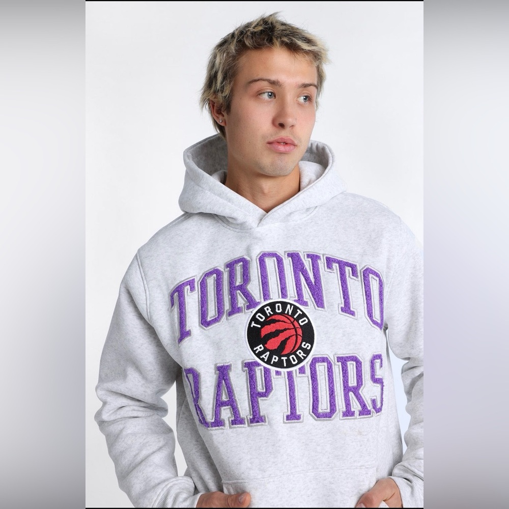 NBA Toronto Raptors Purple and Gray Hoodie